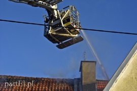 Pożar przy ul. Orężnej