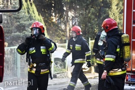 Pożar przy ul. Orężnej