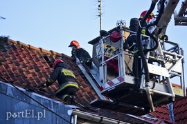 Pożar przy ul. Orężnej