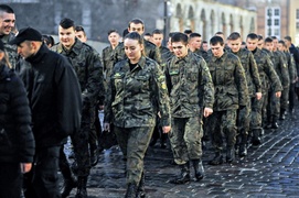 Maszerowali, jak kiedyś podchorążowie