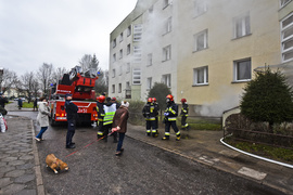 Pożar przy ul. Janowskiej