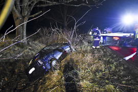 Dachował oplem, miał 2,4 promila