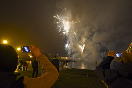 Elblążanie powitali 2017 rok