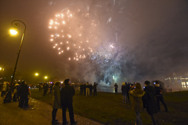 Elblążanie powitali 2017 rok