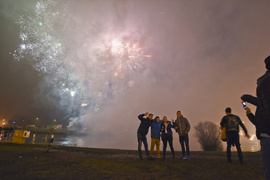 Elblążanie powitali 2017 rok