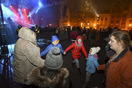 Elblążanie powitali 2017 rok