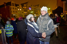 Elblążanie powitali 2017 rok