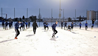 W śniegu i na mrozie, czyli pierwszy trening Olimpii