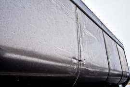 Zderzenie dwóch ciężarówek i osobówki