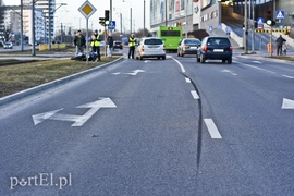 Zderzenie motocyklisty z osobówką