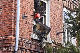 Pożar mieszkania przy ul. Stawidłowej