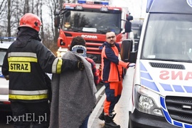 Wypadek przed Jegłownikiem, sześć osób w szpitalu