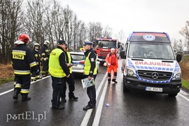 Wypadek przed Jegłownikiem, sześć osób w szpitalu