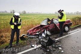 Wypadek przed Jegłownikiem, sześć osób w szpitalu