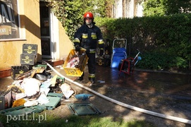 Pożar sklepu przy Ogrodowej