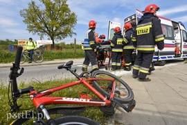 Rowerzysta potrącony na skrzyżowaniu ul. Łęczyckiej i Rawskiej
