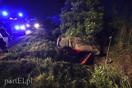 Dachowanie w Rubnie, dwie osoby ranne