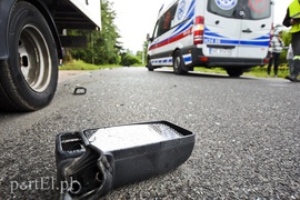 Skuterem uderzyła w samochód dostawczy