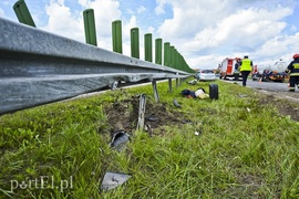 Uderzył w barierki na drodze w kierunku Gdańska