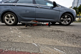 Potrącenie rowerzysty