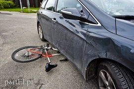 Potrącenie rowerzysty