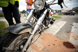 Zderzenie motocyklisty z bmw
