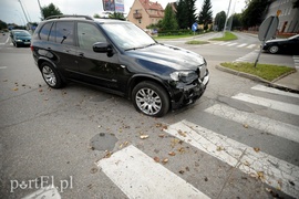 Zderzenie motocyklisty z bmw