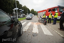 Zderzenie motocyklisty z bmw