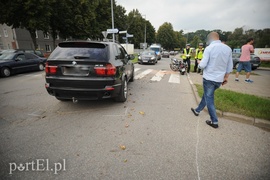 Zderzenie motocyklisty z bmw
