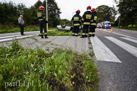 Dachował mercedesem na Fromborskiej