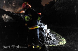 Pożar volvo na Traugutta