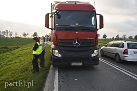 Zderzenie ciężarówki z motorowerem
