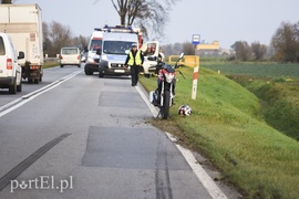 Zderzenie ciężarówki z motorowerem
