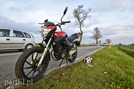 Zderzenie ciężarówki z motorowerem