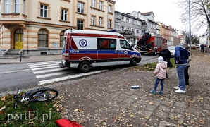 Potrącenie rowerzysty na Traugutta