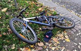 Potrącenie rowerzysty na Traugutta