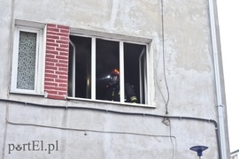 Pożar w budynku na Dolnej