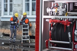 Pożar w budynku na Dolnej