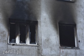 Pożar w budynku na Dolnej