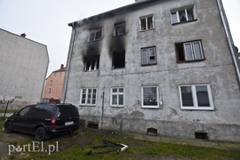 Pożar w budynku na Dolnej