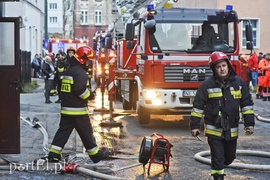 Pożar w budynku na Dolnej