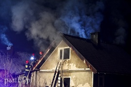 Pożar domku jednorodzinnego przy ul. Niborskiej