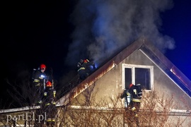 Pożar domku jednorodzinnego przy ul. Niborskiej