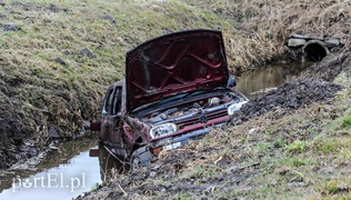 Wpadła do rowu, miała dużo szczęścia