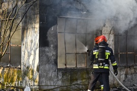 Pożar przy ul. Druskiej