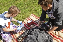 Armagedon w parku Planty