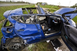 Dachowanie na S7 pod Pasłękiem