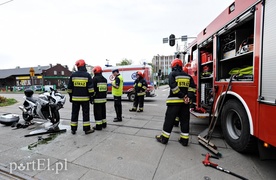 Motocykl zderzył się z volvo