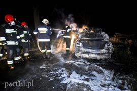 Infiniti spłonęło doszczętnie przy S22