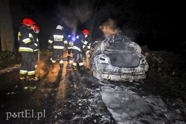 Infiniti spłonęło doszczętnie przy S22